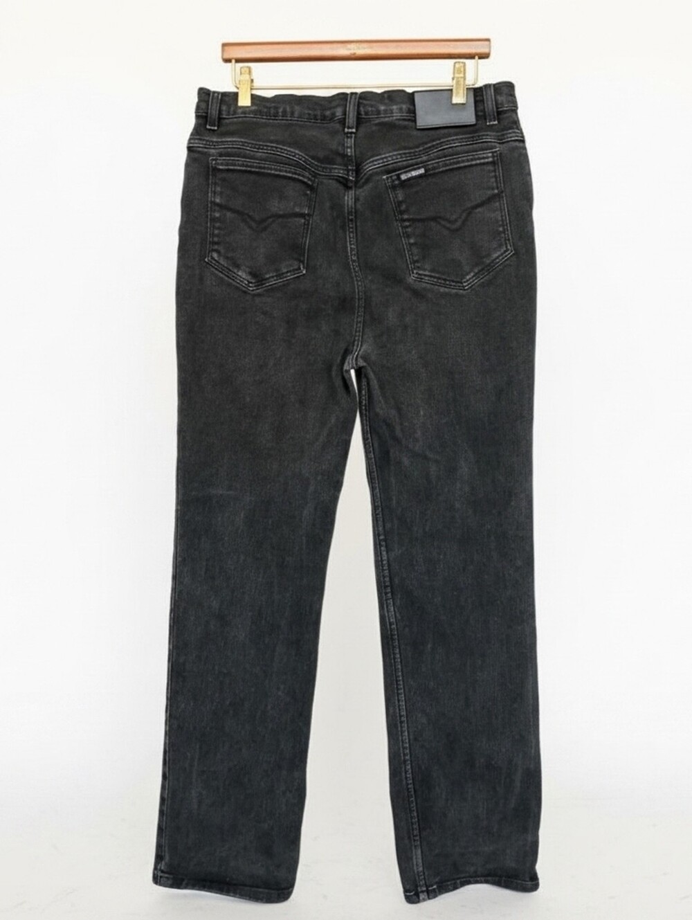 Vintage Harley Davidson Biker Women's Black Wash Jeans Size 12/14